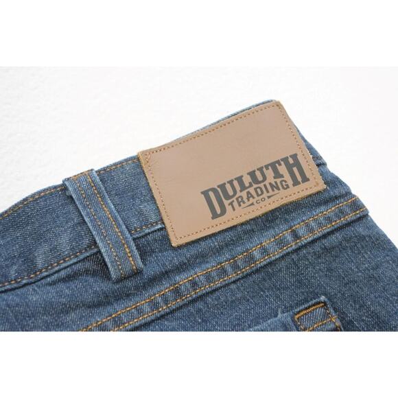 Duluth Trading Co. Flex Weekender Denim Work Jeans Stretch Relaxed Mens 42 x 32